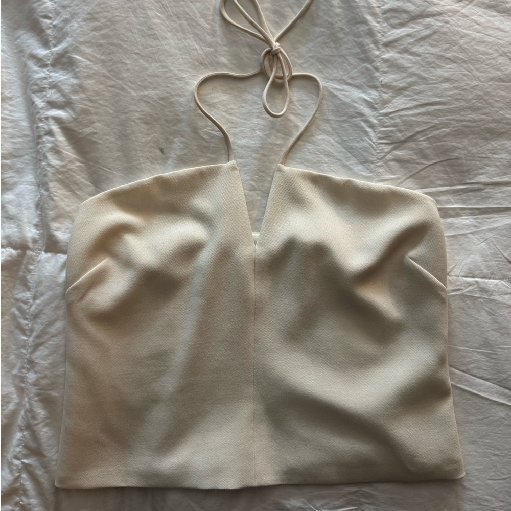 Vince Cream Halter Top